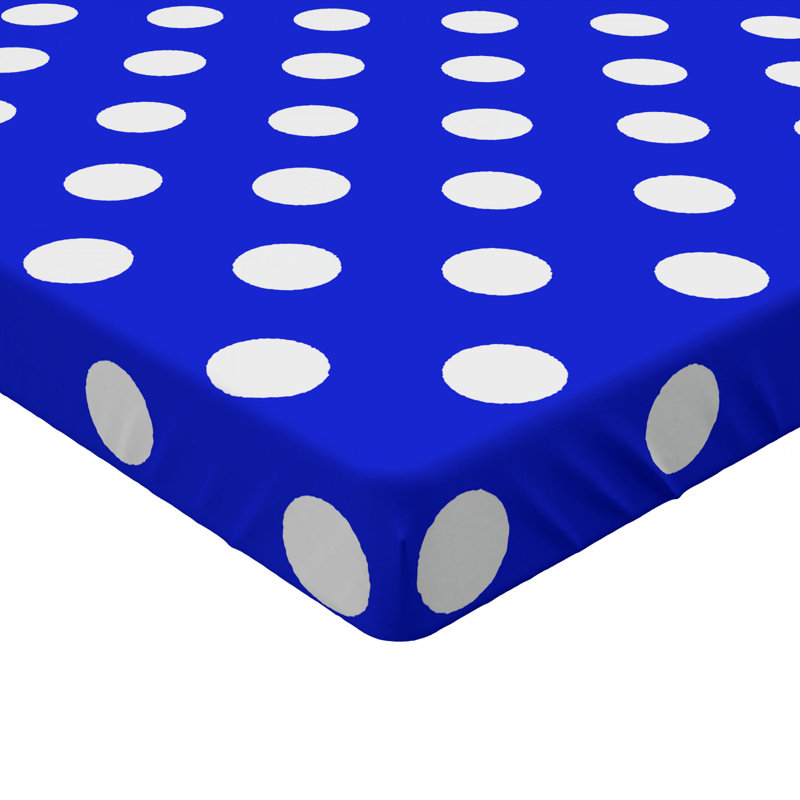 Microfiber Polka Dots Fitted Sheet, Full Fitted Sheet