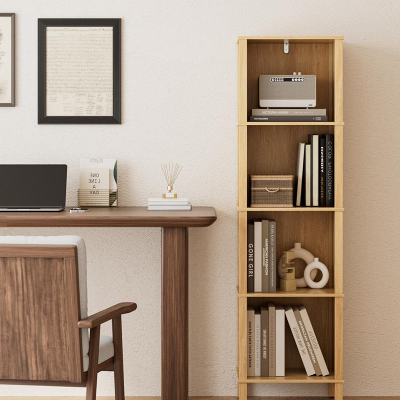 126.5cm H x 36.1cm W Standard Bookcase, Oak