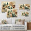 Fleurs sauvages dans des couleurs rétro délavées IV - Art floral acrylique, décoration murale-545875020