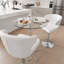 Ensemble de table de bar moderne 3 pièces avec tabourets pivotants, plateau en verre trempé, hauteur réglable, capacité de 300 lb et base de protection du sol pour la cuisine ou le salon.