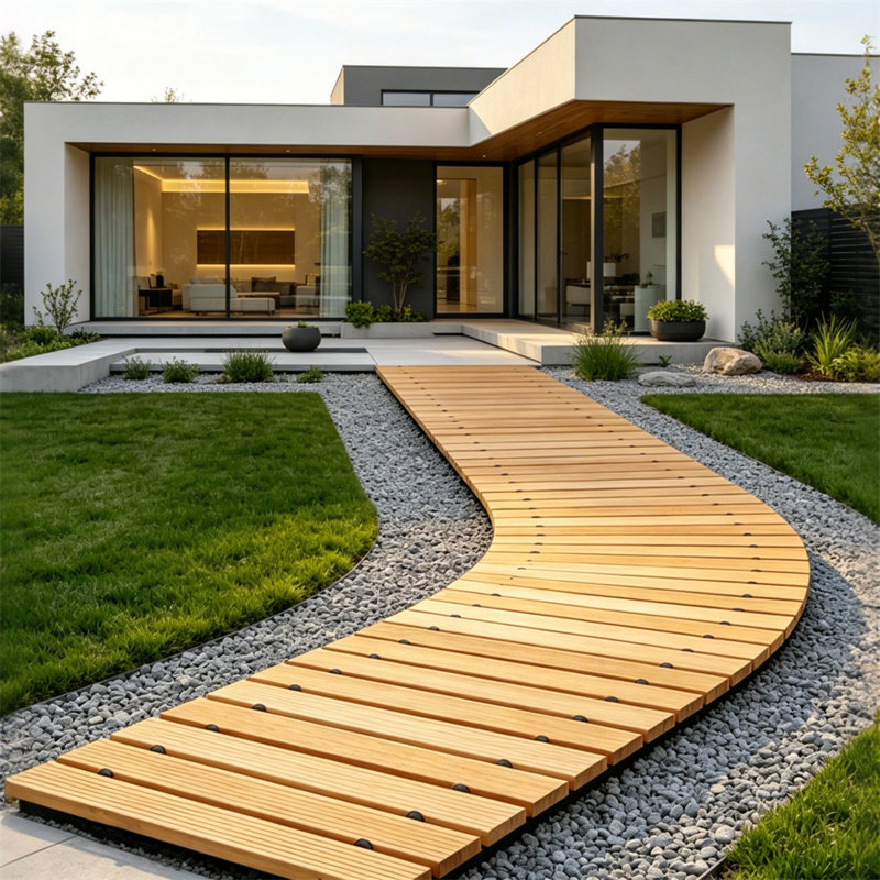 6Ft Wooden Garden Pathway