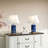 24" Ceramic Dimmable Table Lamp Set with USB Ports & Type C