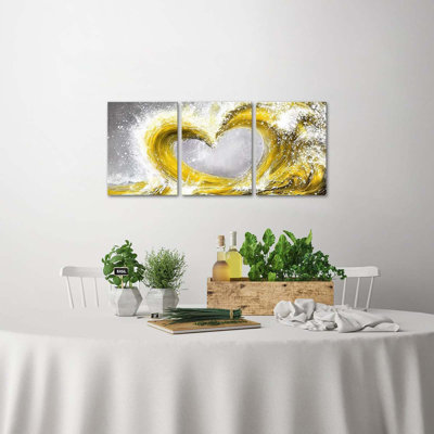 Bedroom Wall Art Ocean Wave Painting Love Sign Wall Decor Framed Artwork Bathroom Bedroom Living Room Decor 12x16 Inch