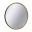 Miroir décoratif 31,3 "deux tons noir mat et bois naturel