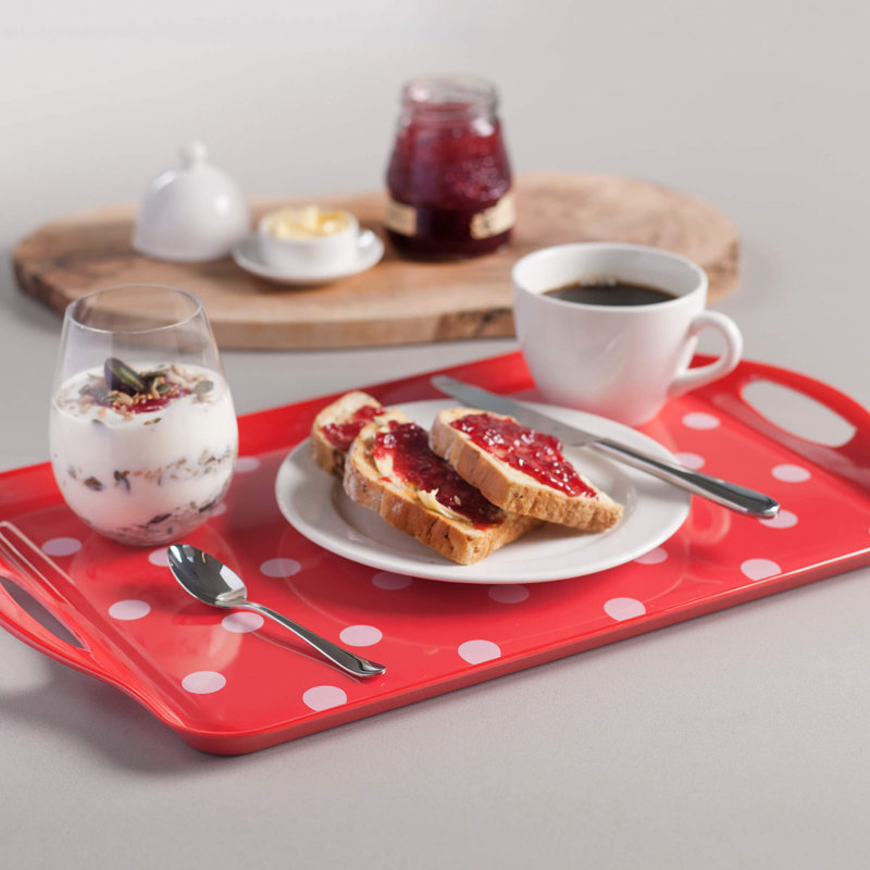 Melamine Serving Tray, Large, Red