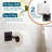 5-Piece Bathroom Accessories Set - Wall Mounted Towel Rack, Hand Towel Ring, Toilet Paper Holder And Robe Hooks For Modern Industrial Bathroom Hardware-113930471