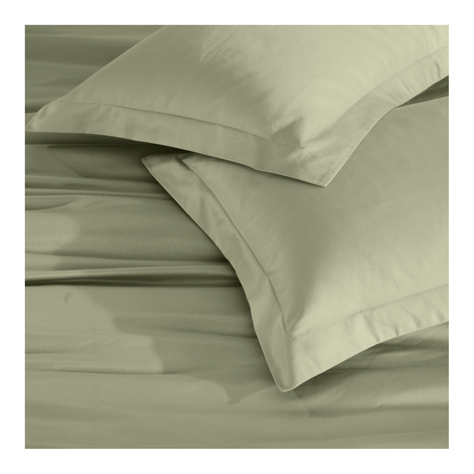Duvet Cover Set, Sage, Twin Duvet Cover + 2 Standard Shams