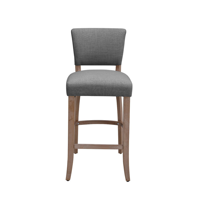Walters Upholstery Counter Stool Indoor Bar Stool, Grey