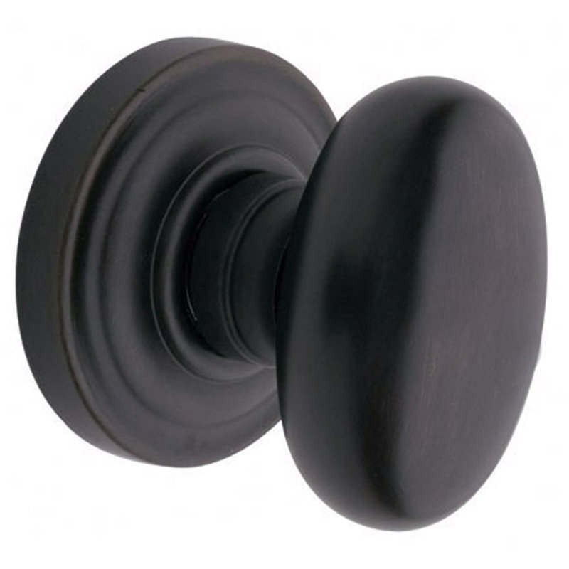 Egg Dummy Door Knob with Classic Rosette