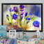 «Beautiful Blue Spring Flowers», reproduction de cadre photo sur toile-910765896-910765897