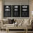 Graphic Building & Plan IV  -Custom Wrapped Gallery Canvas - 3 Pieces-943219150