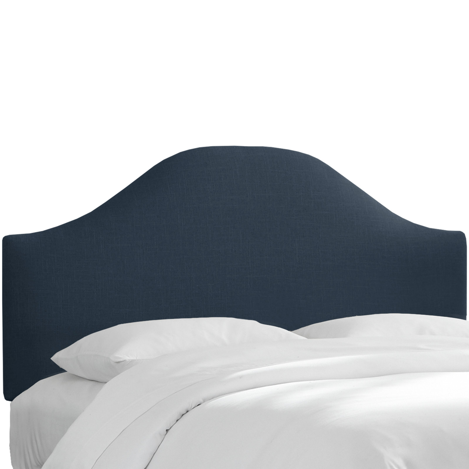 Hermosa Upholstered Panel Headboard, Twin, Classic Navy Linen