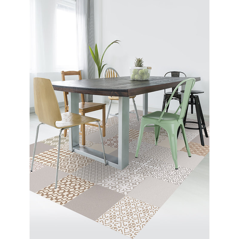 Earlene Geometric Non-Skid Kitchen Mat, Rectangle 133 x 200cm