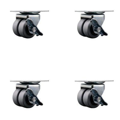 Low Profile Thermoplastic Caster
