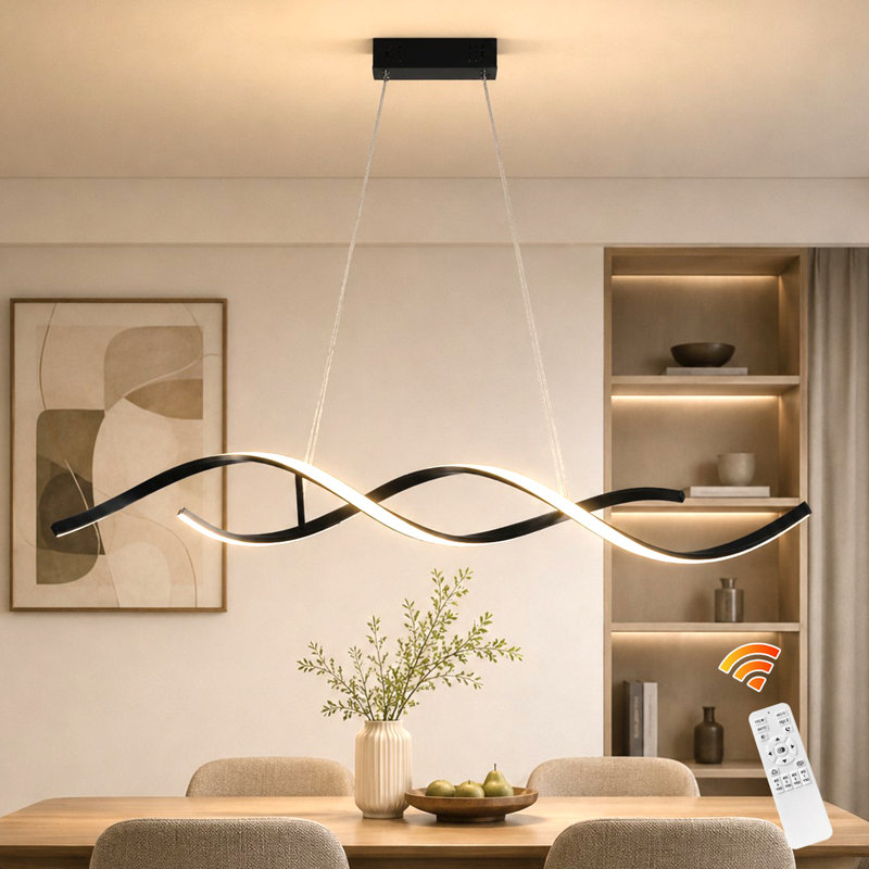 Annchen 2 - Light Black LED Kitchen Island Pendant