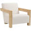 Fauteuil d'appoint en tissu texturé l 29,5 po Ward-87408937