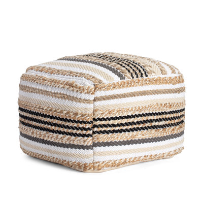 Skelton Upholstered Pouf