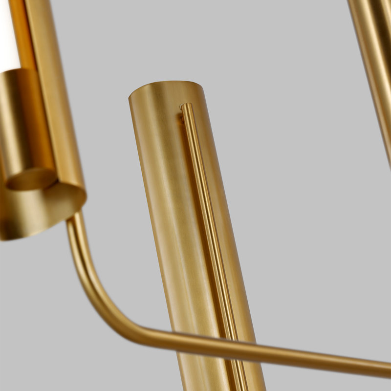 Carson 6 - Light LED Chandelier, Burnished Brass