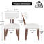 18'' H Mid Century Upholstered Side Dining Chairs With Brown Solid Wood Legs-1688791775-1694100217-1695846178