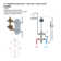 1/2" Shared Three Outlet Thermostatic Shower Rough-in Valve with Diverter