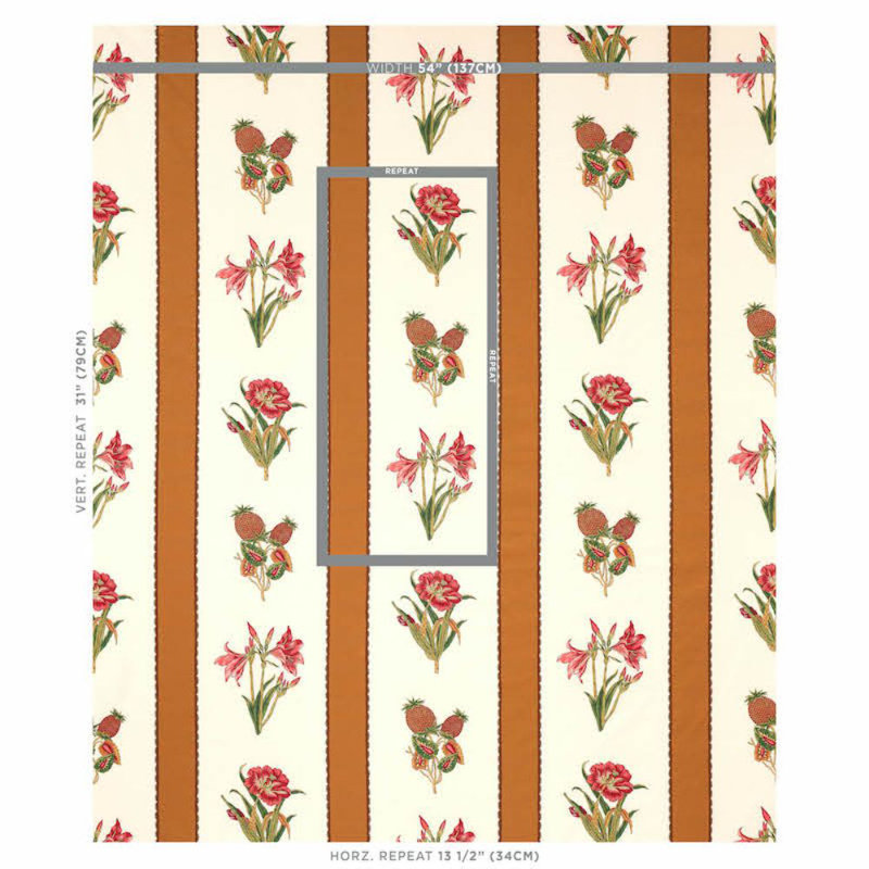 Servilia Stripe Fabric, Camel