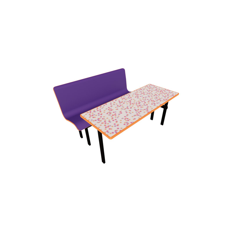 Sièges d'appoint avec table - Demi-paquet, L 60 po x l 48 po