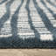 Tapis bleu sarcelle / ivoire Tierney Dashed Lines-2022631330