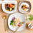 Ellum 18 Piece Porcelain China Dinnerware Set - Service for 6