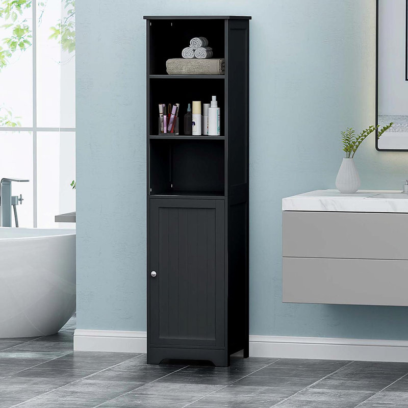 Armoire de salle de bain avec intérieur spacieux et design moderne