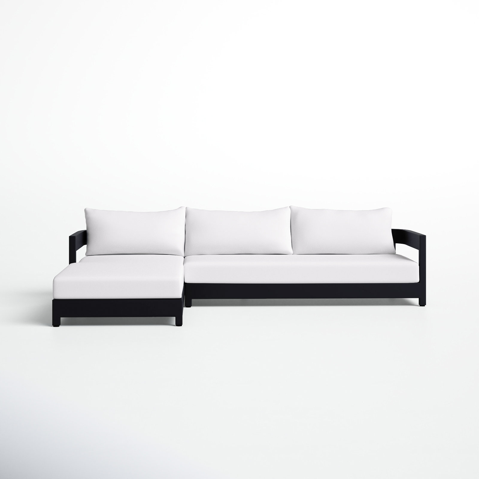 Black metal outdoor online sectional