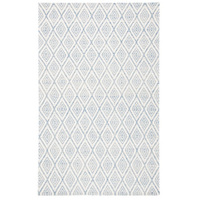 Karaline Hand Woven Wool And Cotton With Latex Geometric Rug