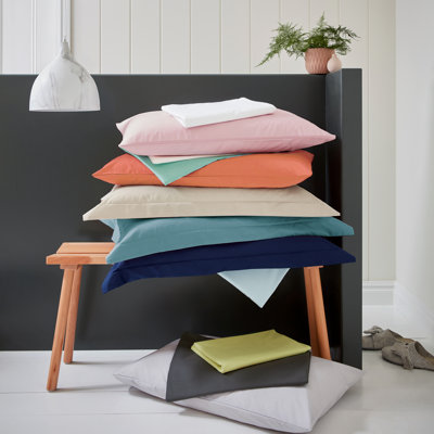 180 Thread Count Cotton Blend Fitted Sheet
