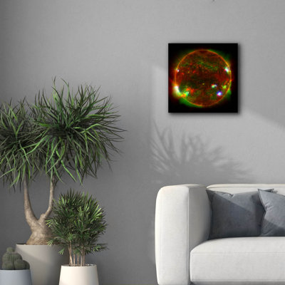 Epic Graffiti 'Three-telescope View Of The Sun' by NASA Canvas Wall Art, 18" x 18"