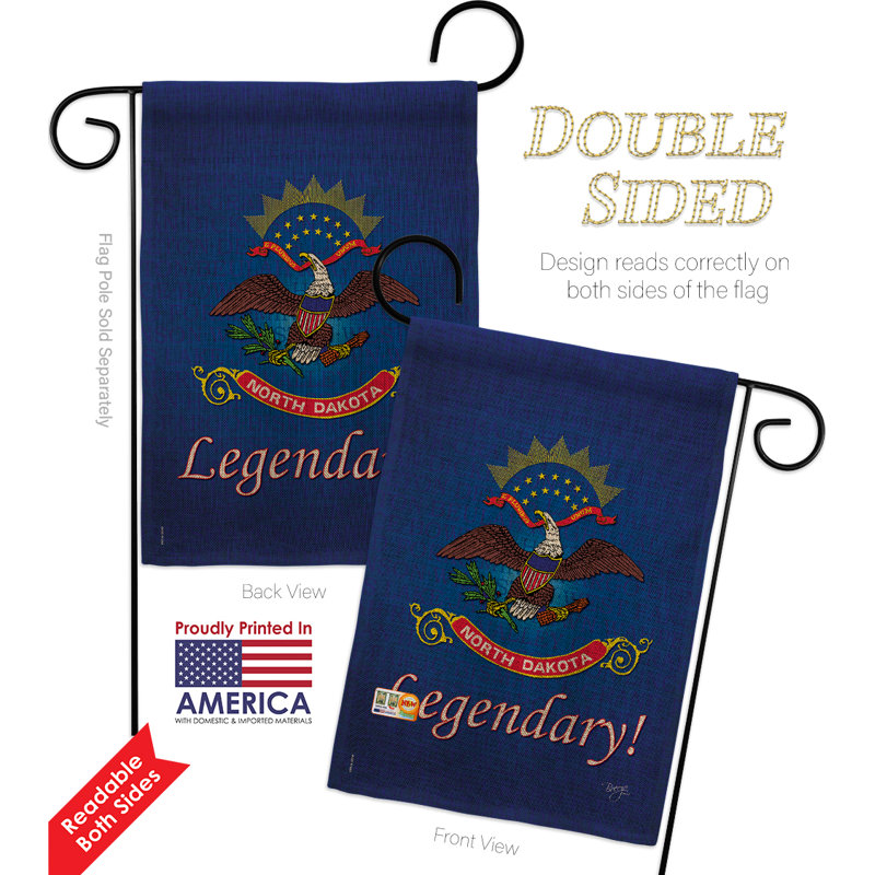 Double Sided 18.5 in. H x 13 in. W Burlap Flag set