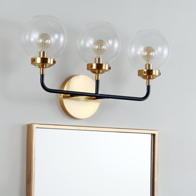 Claudio Contemporary Transitional Iron/Glass LED Vanity Light