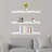 Acrylic Floating Wall Shelves Set of 3, Clear Modern Wall-Mounted Storage Shelves