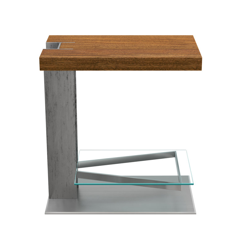 Solid Wood Top End Table