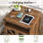 Brown Double-Door Nightstand