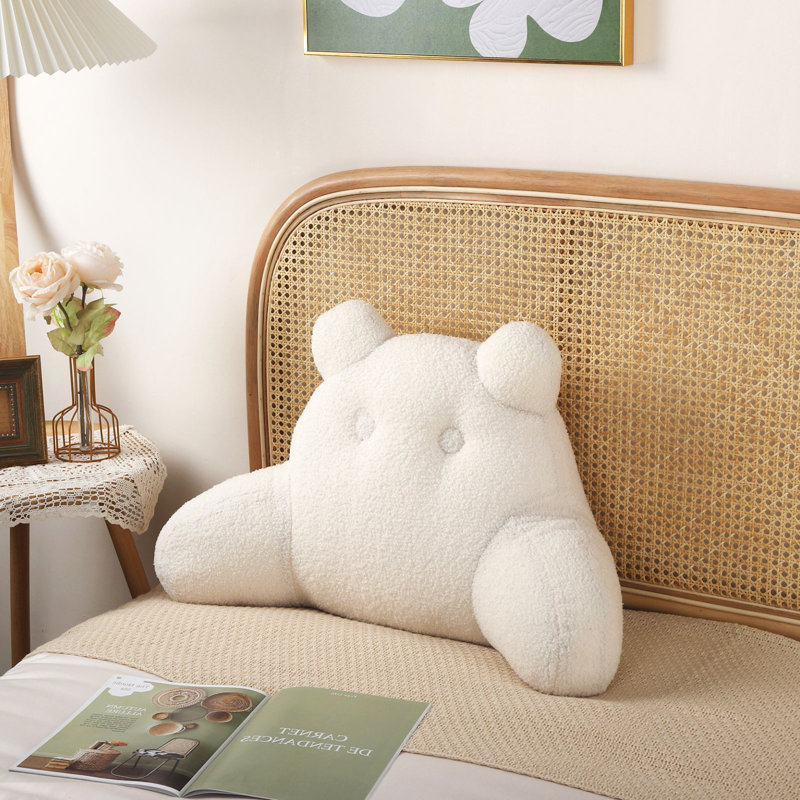 Velvet Throw Pillow, White