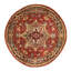 Wool Oriental Area Rug in Rust