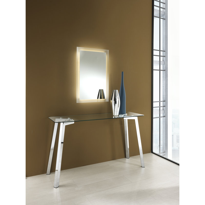 Theo 125cm Glass Top Console Table