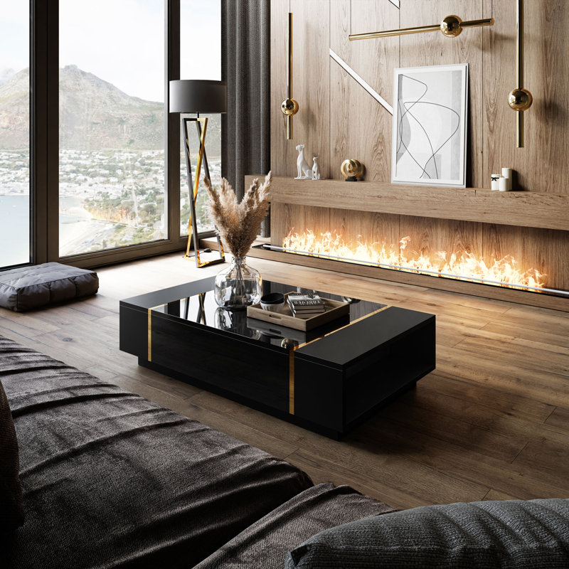 Academy coffee table, Black