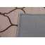Tapis beige / brun en laine touffeté à la main à motif géométrique