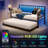 Nayma Metal Daybed with Trundle and LED Lights -1728031661