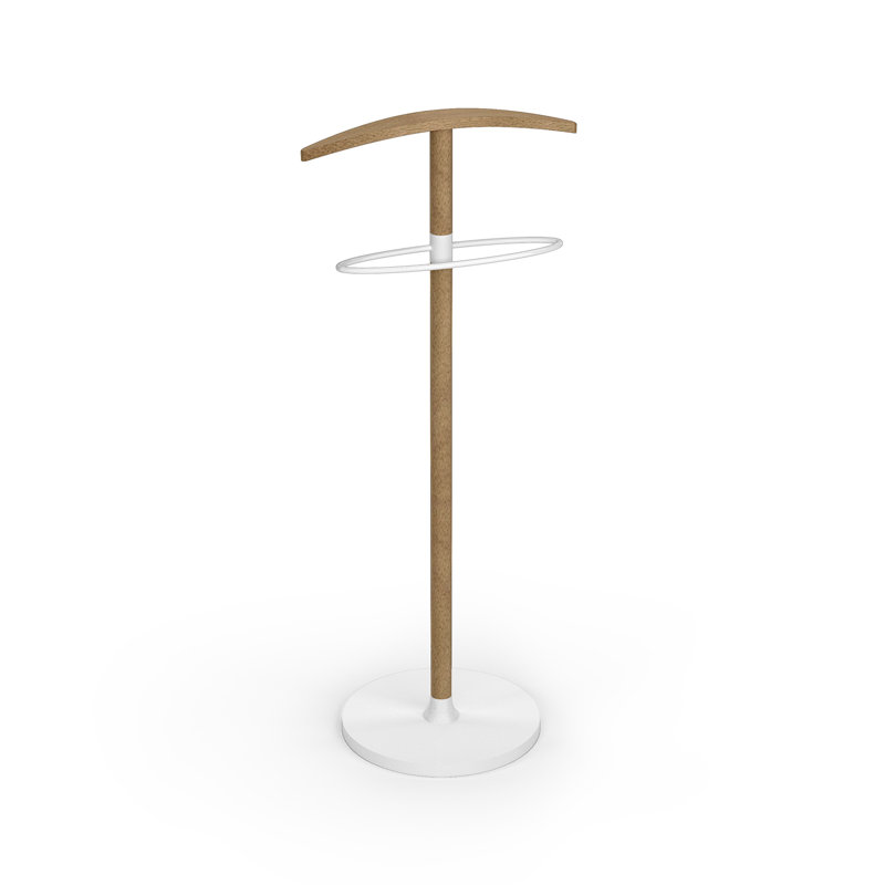 Norris Solid Wood Freestanding Valet Stand