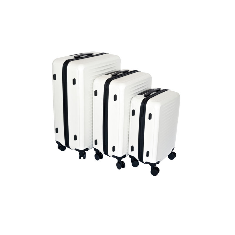 2025  White suitcase, White