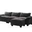 Canapé modulaire de luxe avec repose-pieds-1826262817