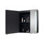 Surface de l'armoire à pharmacie 30X26 pouces à DEL noir, désembueur, antibuée, lumières à intensité variable