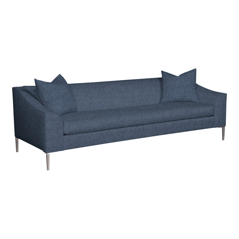 Tess Bench Seat Sofa, Navada Blue 100% Polyester