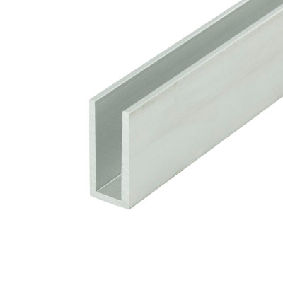 Outwater Alu1257-M Mill Finish 9/32 Inch Inside Dimension Aluminum U Channel C Channel 72 Inch Lengths (Pack Of 18)